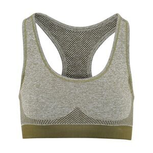 TriDri Womens/Ladies Seamless 3D Fit Multi Sport Sculpt Bra / Olive Green
